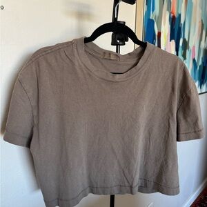 Nuuds mocha Crop Top